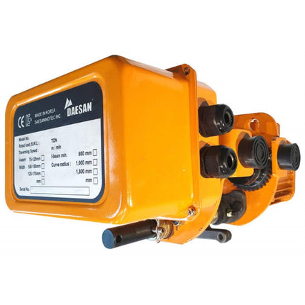 DAESAN Electric Trolley, Three-Phase MT-500-3 (125~500KG) DL-3 spec125~490KG,beam size 75~150MM, DL-3 type use,24.5KG