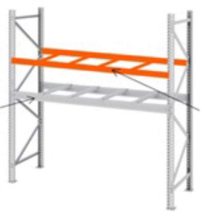 BESTO Pallet Rack, 3-Tier, Standalone 2500X1000X4500X3S-S 2500X1000X4500X3S/standalone type