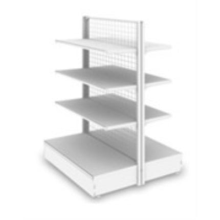 BESTO FG Gondola, 3-Tier, Center Add-On FFG-0990203-CWI 900*900*2000*3-tier Center-Connected Type