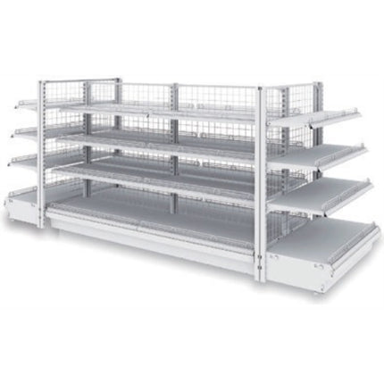 BESTO FG Gondola, 3-Tier, End Standalone (Wall Type), 300 Bottom Shelf FFG-0930203-EWI-S