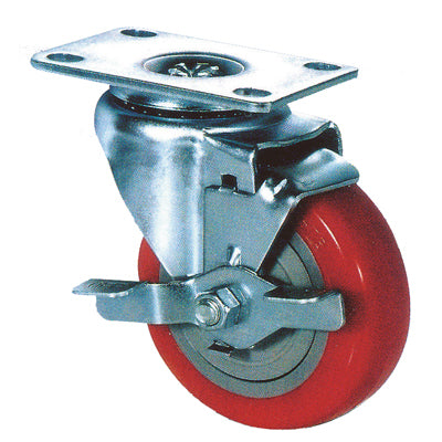 KYUNGCHANG Light-Duty Caster 2030BK, Brake, Economy, 3" CASTER 3BK(32