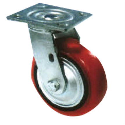 KYUNGCHANG Medium-Duty Caster 4040BK, Brake, Economy, 4" CASTER 4BK(48