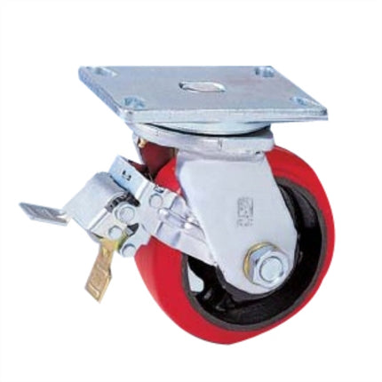 KYUNGCHANG Heavy-Duty Caster 5010BK, Brake, Economy, 10" CASTER 10BK(64