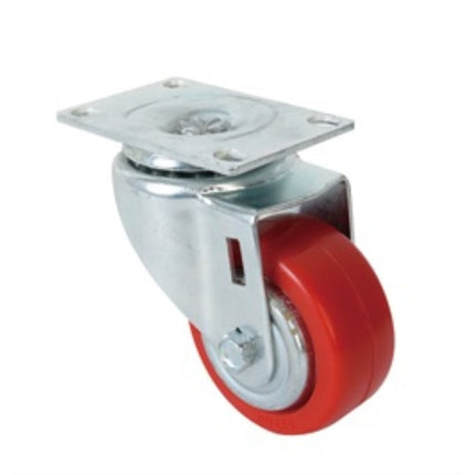 KYUNGCHANG Light-Duty Caster 2050S, Swivel, Standard, Red, 5" CASTER 5S(32