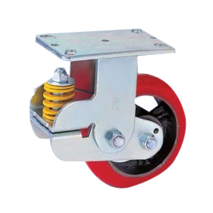 KYUNGCHANG Shock-Absorbing Caster 9480BK, Brake, 8" CASTER 8BK(50