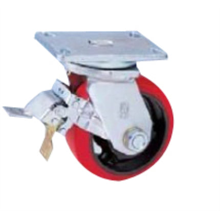 KYUNGCHANG Heavy-Duty Caster 5040BK, Brake, Standard, 4" CASTER 4BK(64
