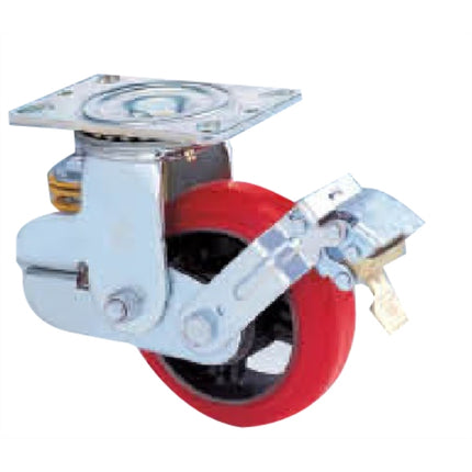 KYUNGCHANG Shock-Absorbing Caster 9460BK, Swivel Brake, 6" CASTER 6BK(50