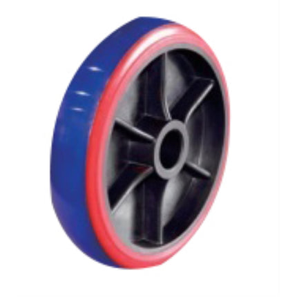 KYUNGCHANG Silent Shock-Absorbing Caster 9680R, Fixed, Hybrid, 8" HBD CASTER 8R(48