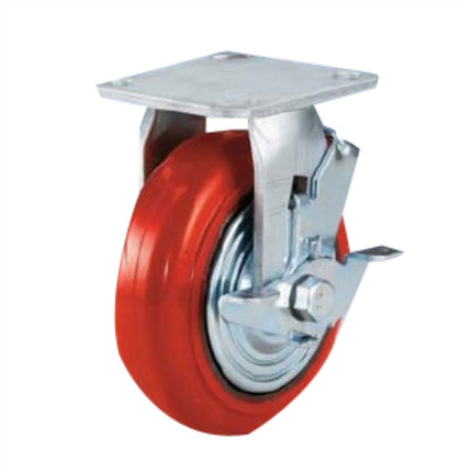 KYUNGCHANG Medium-Duty Caster 4050BK, Brake, Economy, 5" CASTER 5BK(40 (8ea)(5)wheel width40MM