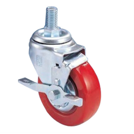 KYUNGCHANG Light-Duty Caster 2050BK, Brake, Economy, Bolt-Type, B3, 3" CASTER 5BK B3(32