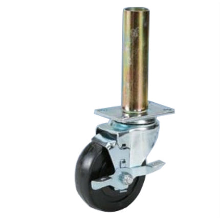KYUNGCHANG Light-Duty Caster 2050BK, Brake, Standard, Scaffolding Type, 3" CASTER 5BK(32)-
