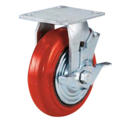 KYUNGCHANG Heavy-Duty Caster 5040BK, Brake, Economy, 4" CASTER 4BK(64