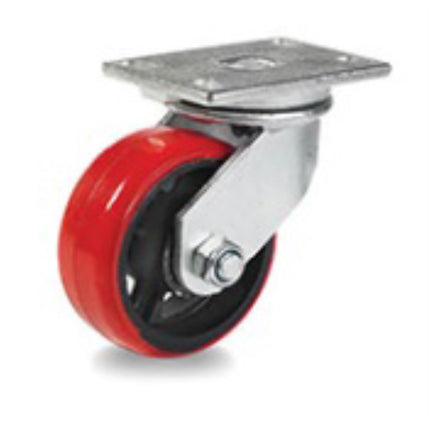 BESTO Black Cart Urethane Caster, Fixed, 3" LM5030R