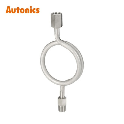 AUTONICS Field Instrument Accessory, Coil Pipe Siphon, SS-CS02, SCH40S 6A, PF3/8(F) PT1/2(M) STS316