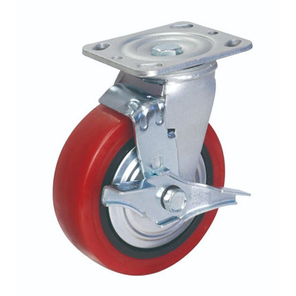 BESTO Green Cart Heavy-Duty Caster, Swivel Brake, 6" MH2060