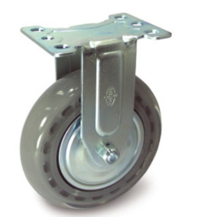 BESTO Medium-Heavy Duty In-Line Caster 6 Inch Fixed, Silent BS-0234