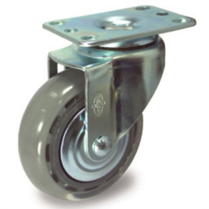 BESTO Medium-Heavy Duty In-Line Caster 6 Inch Swivel, Silent BS-0235