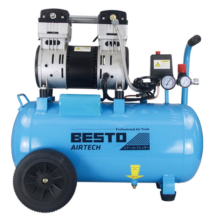 BESTO Low-Noise Air Compressor (Oilless Type) AT-3040LN 3HP 40L 62dB 38Kg 680x390x670 2COUPLER per min 178L