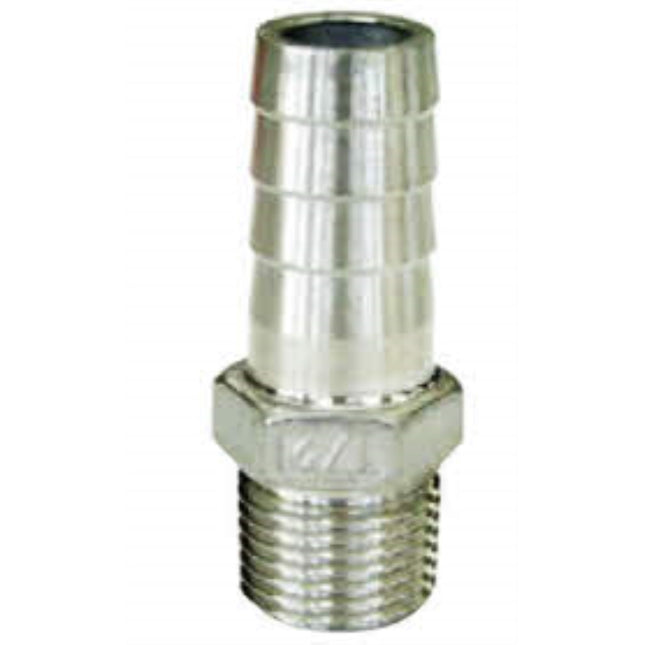 SANG-A Stainless Steel Fitting (C), Hose Nipple SA-SHN1/4-8.0 8A-8.0 (x15 pack)