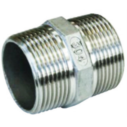 SANG-A Stainless Steel Fitting (C), Hex Nipple SA-SN6 3/4 20A (x5 pack)