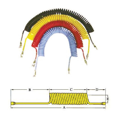 KORIL Urethane Coil Hose (Yellow) PUC-080575F