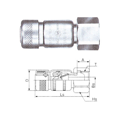 NITTO Coupler HSP 4HP HSP/4HP PT1/2