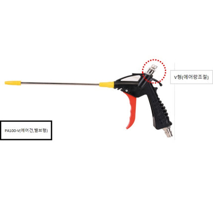 MAMMOTH Air Gun - Coupler (Lower Side), Valve, Straight PA300-V(S 300M