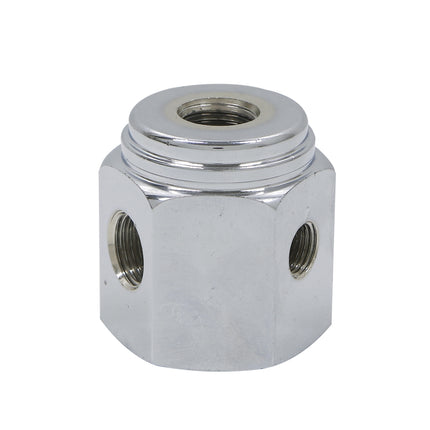 MAMMOTH Flexible Hose Magnetic Base, 3 Ports IN:1/4 OUT:1/4*1/4*1