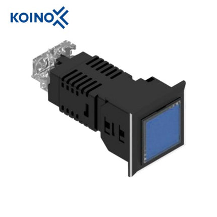 KOINO LED Cluster Indicator Light, Square, Blue, 1x1, 1 Cell KH-5030L-12T