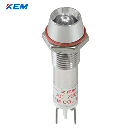 KEM KEM LED Indicator Light, Ø8, High-Brightness, DC5V, White KLRAU-08D05-W