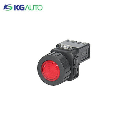 KG AUTO Pilot Lamp, Ø30, Plastic, Flush Mount, Blue, V3 KGP-YV3A
