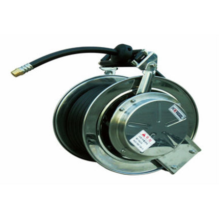 KORIL Water Hose Reel, Automatic (Stainless/Cleaning) TWIS-1315 12.7Ø*15Ø*15m 13.5kg non-toxic