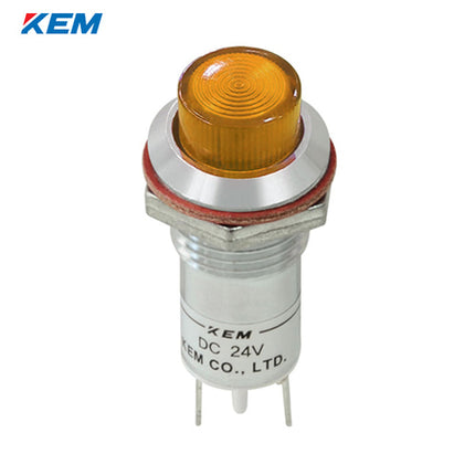 KEM KEM LED Indicator Light, Ø12mm, High-Brightness, DC3V, Yellow KLCU-12D03Y