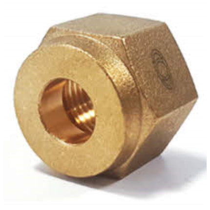 SANG-A Brass Fitting, Flare Nut SA-BNNUT 5/8 5/8 (x40 pack)