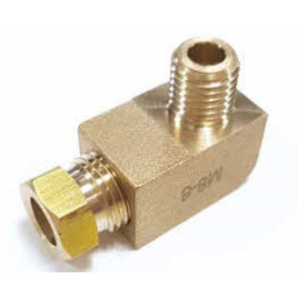 SANG-A Brass Fitting, Male Ring Elbow SA-BNMRL M8(1.25)-06 M8(1.25)-06 (x100 pack)