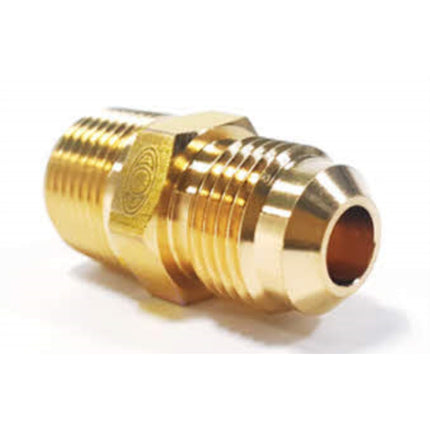 SANG-A Brass Fitting, Flare Male Connector SA-BNSN 1/4-1/4 1/4-1/4 (x100 pack)