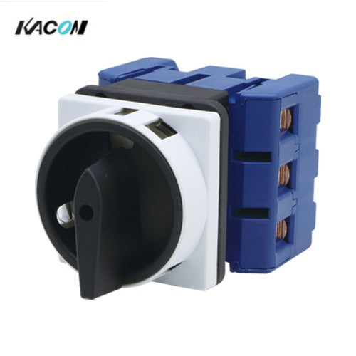 KACON Panel-Mount Main Switch, Black Lever MLD-020PE-K