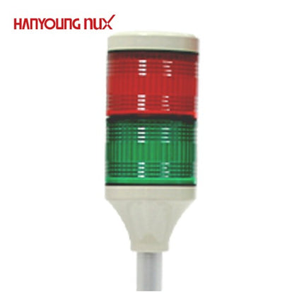 HANYOUNG Signal Tower Light, Steady Only, 2-Tier STS060-C512L