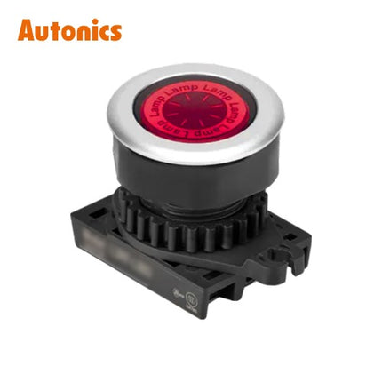 AUTONICS Pilot Lamp, LED, Round, Flush Mount, Ø30, Red, Head Only L3RF-L3R