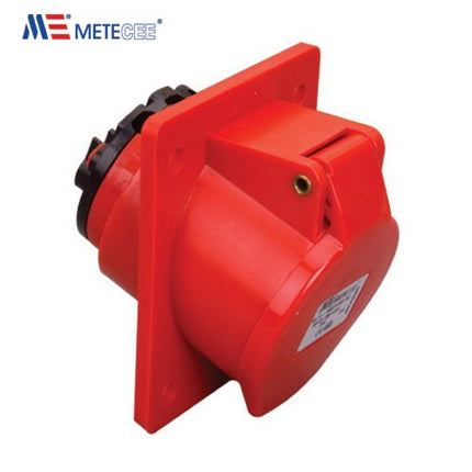 METE Flange Socket, Angled Type, 16A, 380-415V, 406509V
