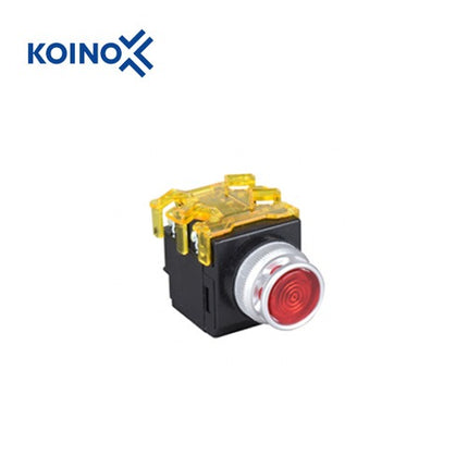 KOINO Push Button Switch, Illuminated, Ø25mm, Red KH-512R