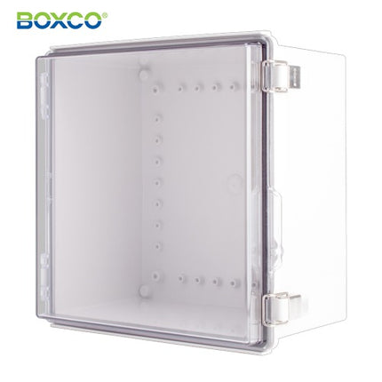 BOXCO Terminal Box, Plastic Enclosure, Hinge Type, ABS, Transparent Cover BC-ATP-303018