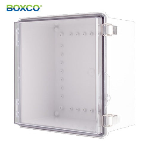 BOXCO Terminal Box, Plastic Enclosure, Hinge Type, ABS, Transparent Cover BC-ATP-303018