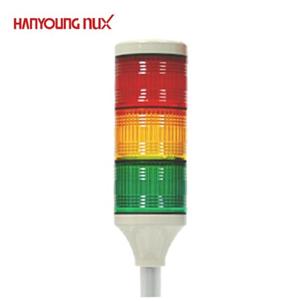 HANYOUNG Signal Tower Light, Steady Only, 3-Tier STS060-C513M