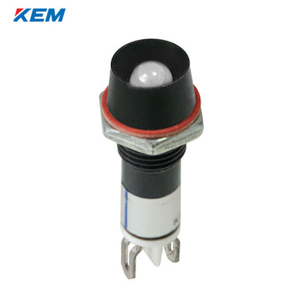 KEM KEM LED Indicator Light, Ø8, Standard-Brightness, DC3V, White Housing, Red Illumination KLIS-08D03W