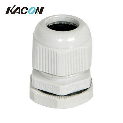KACON Cable Gland, Cord Lock Connector, White (Pack of 100) KA-PG21W