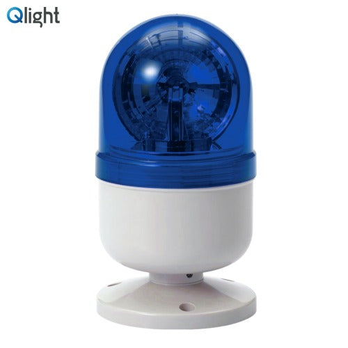 QLIGHT Rotating Warning Light, 80mm, LED, Blue, DC24V S80DRK-24-B