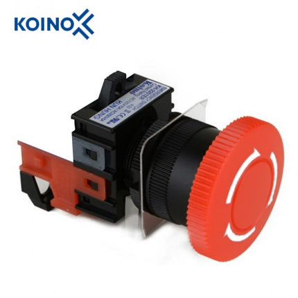 KOINO Emergency Stop Switch, Ø22, Red, 1b Contact KH-2201ER-01R