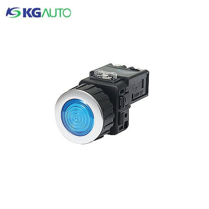 KG AUTO Pilot Lamp, Ø30, Aluminum, Flush Mount, White, V3 KGP-LV3W