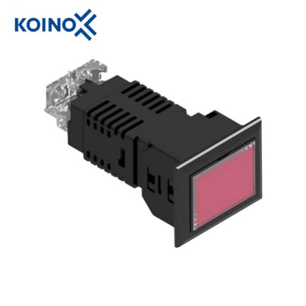 KOINO LED Cluster Indicator Light, Square, Red, 1x1, 1 Cell KH-5040L-12T